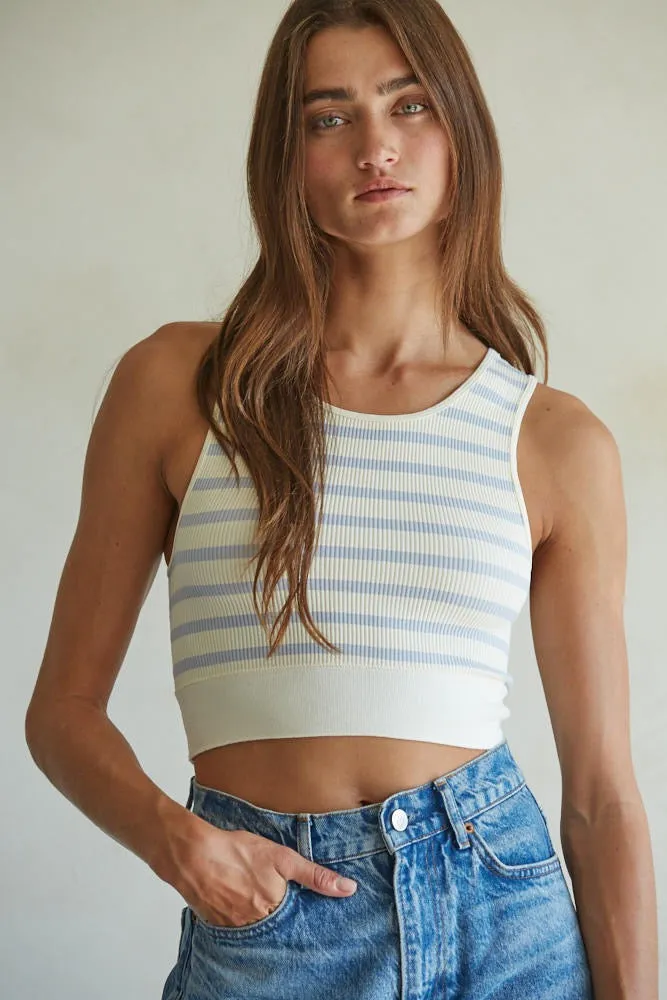 Celine Striped Crop Top