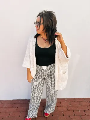 charming chunky knit cardigan - cream