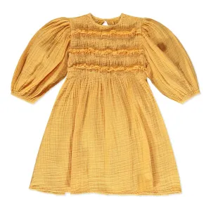 Chelsea Shirred Peasant Dress - Select Size