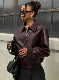 Cindy - High Street Women’s Zippered Jacket with Pockets