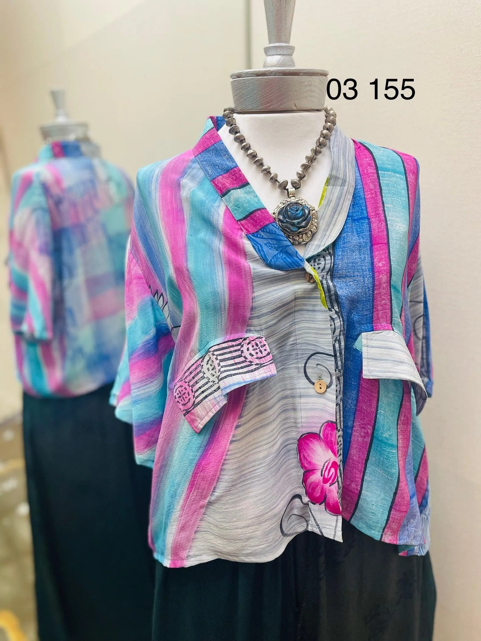 Clarity Crop Button Down #155 by Kantha Bae