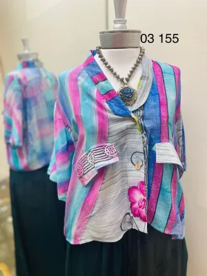 Clarity Crop Button Down #155 by Kantha Bae