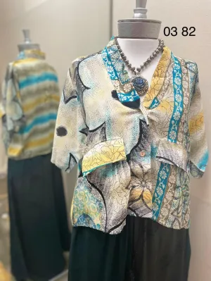 Clarity Crop Button Down #82 by Kantha Bae