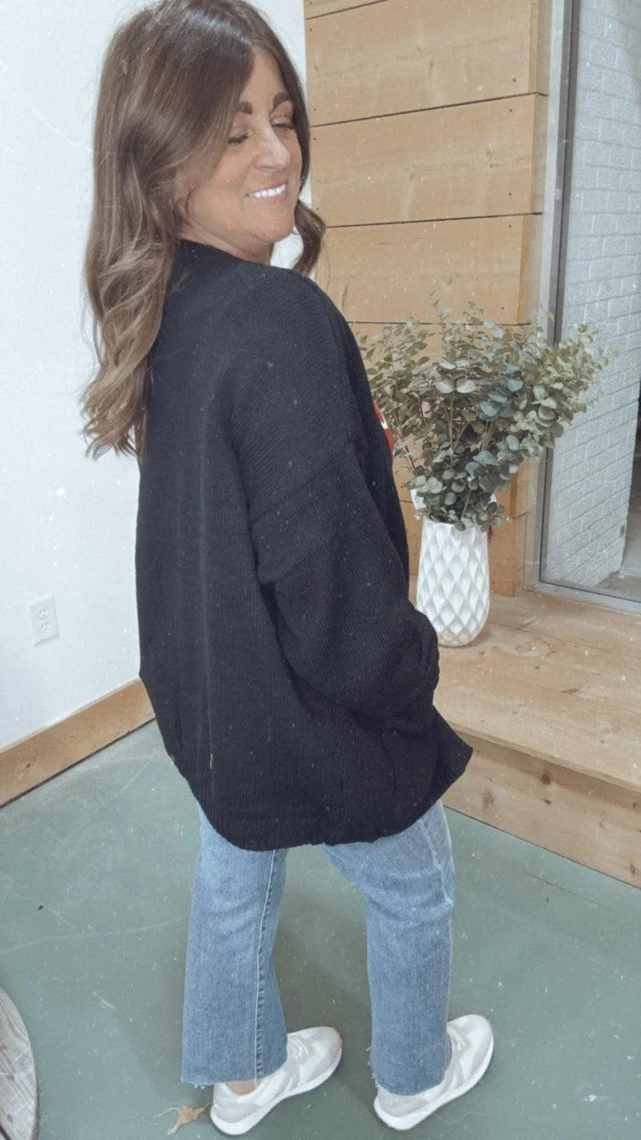 Classic Black Cardigan