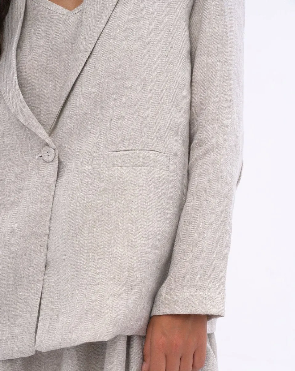 Classic Linen Blazer