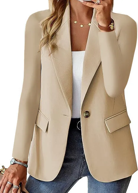 Cleya - Classic Button Blazer