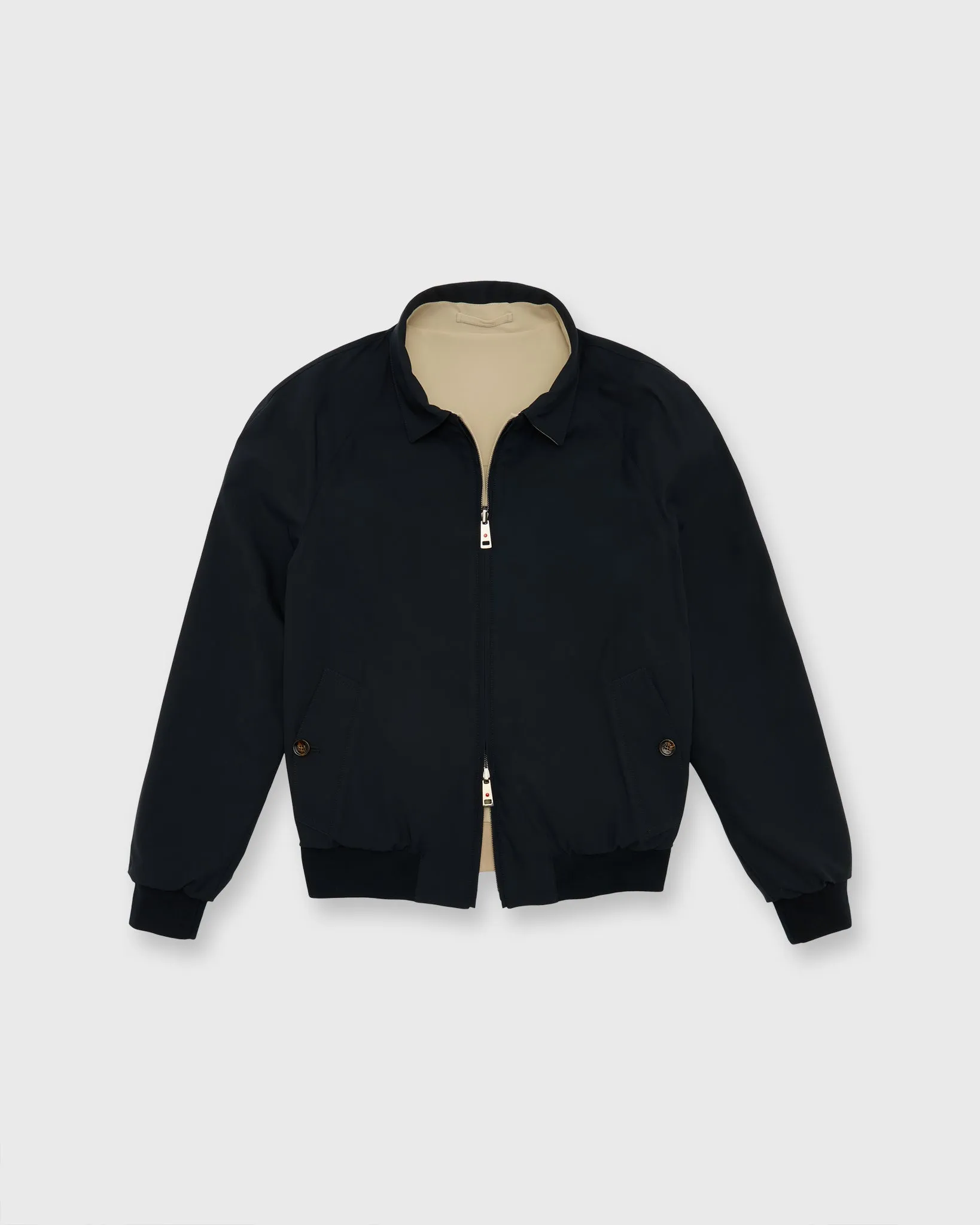 Colin Reversible Jacket in Navy/Stone