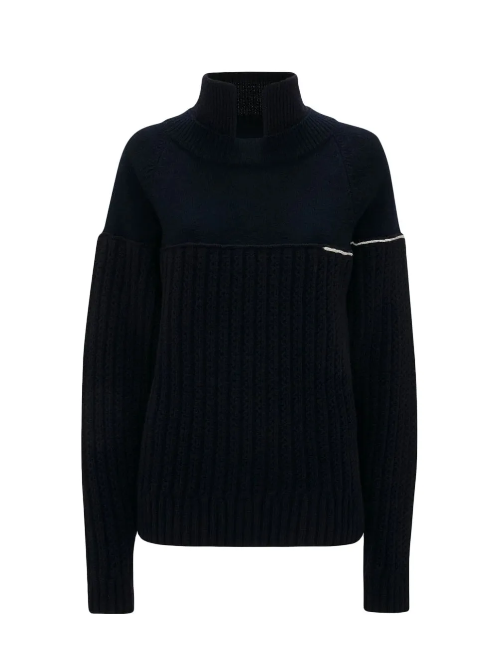 Collar Detail Jumper Navy