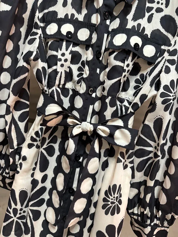 Color black Printing Casual Dresses
