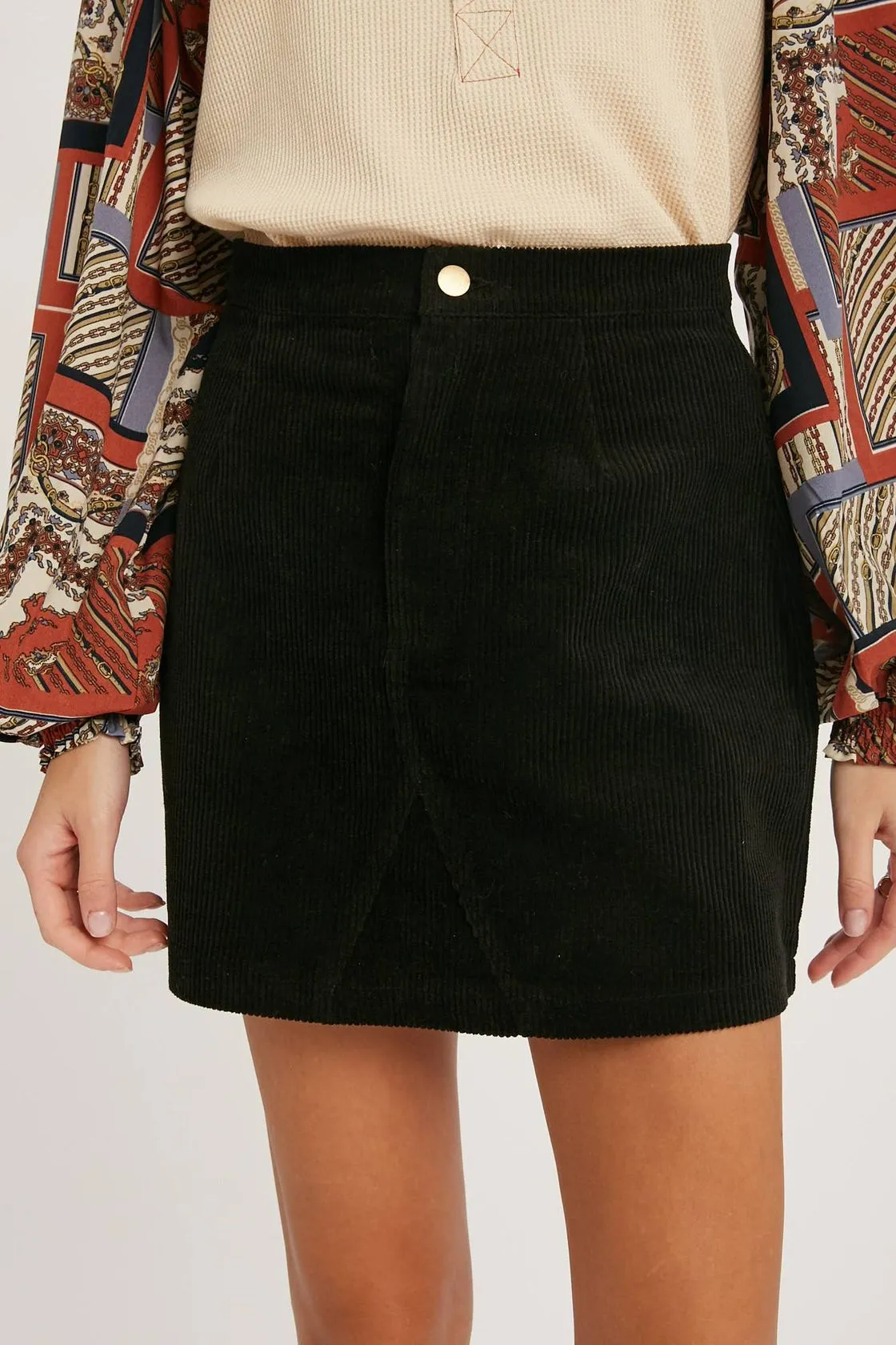 Cowgirl Corduroy Mini Skirt