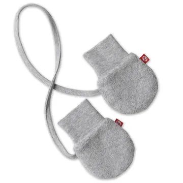 Cozie Fleece Baby Mittens - Heather Gray