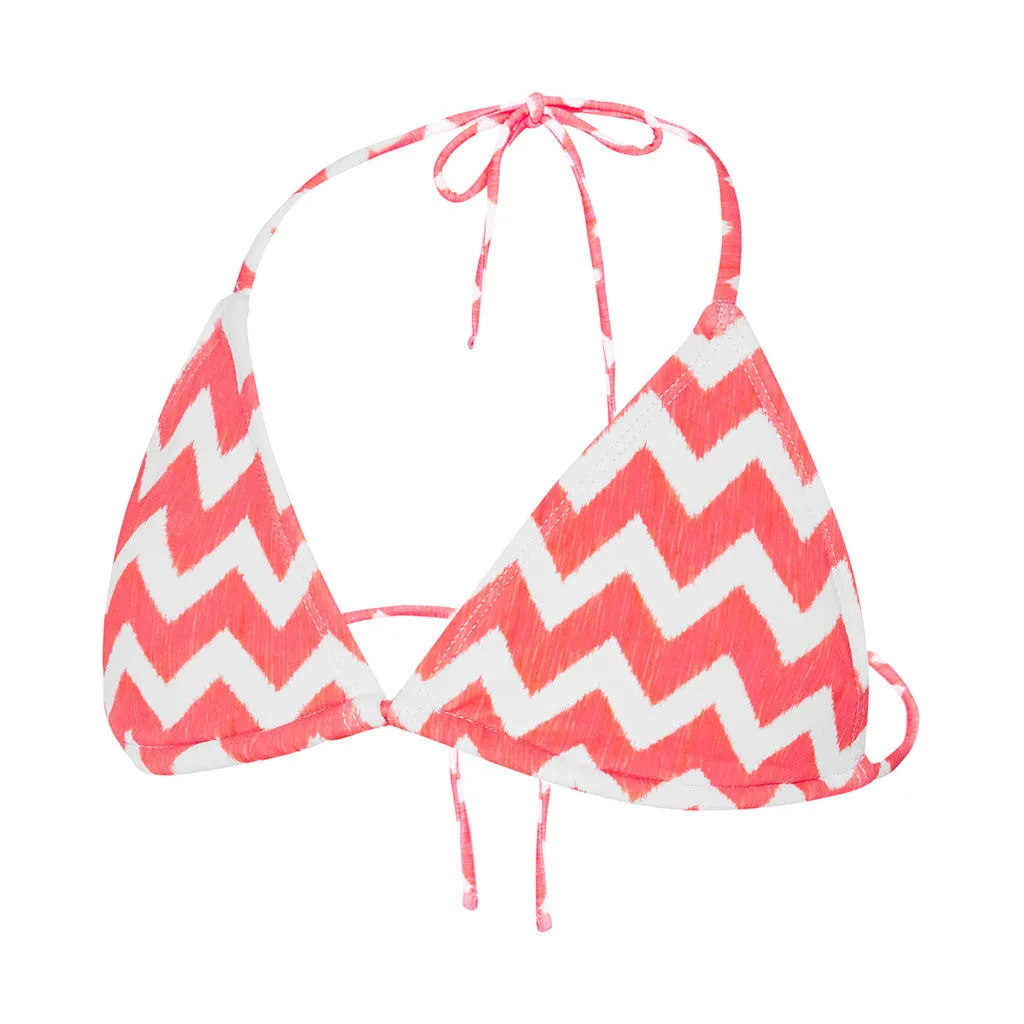 Crete Girls Bikini Top - Coral