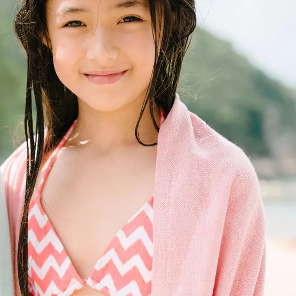 Crete Girls Bikini Top - Coral