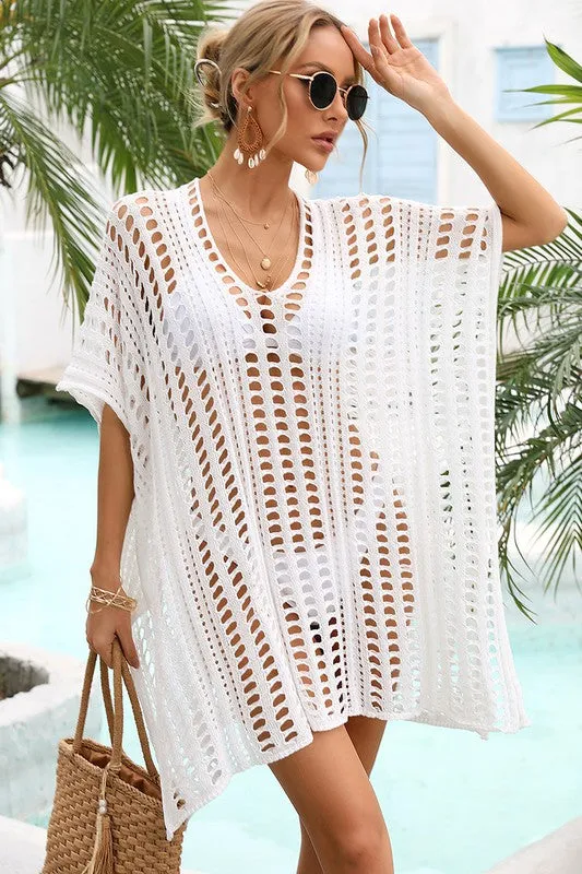 Crochet Knit Swimsuit Cover-up