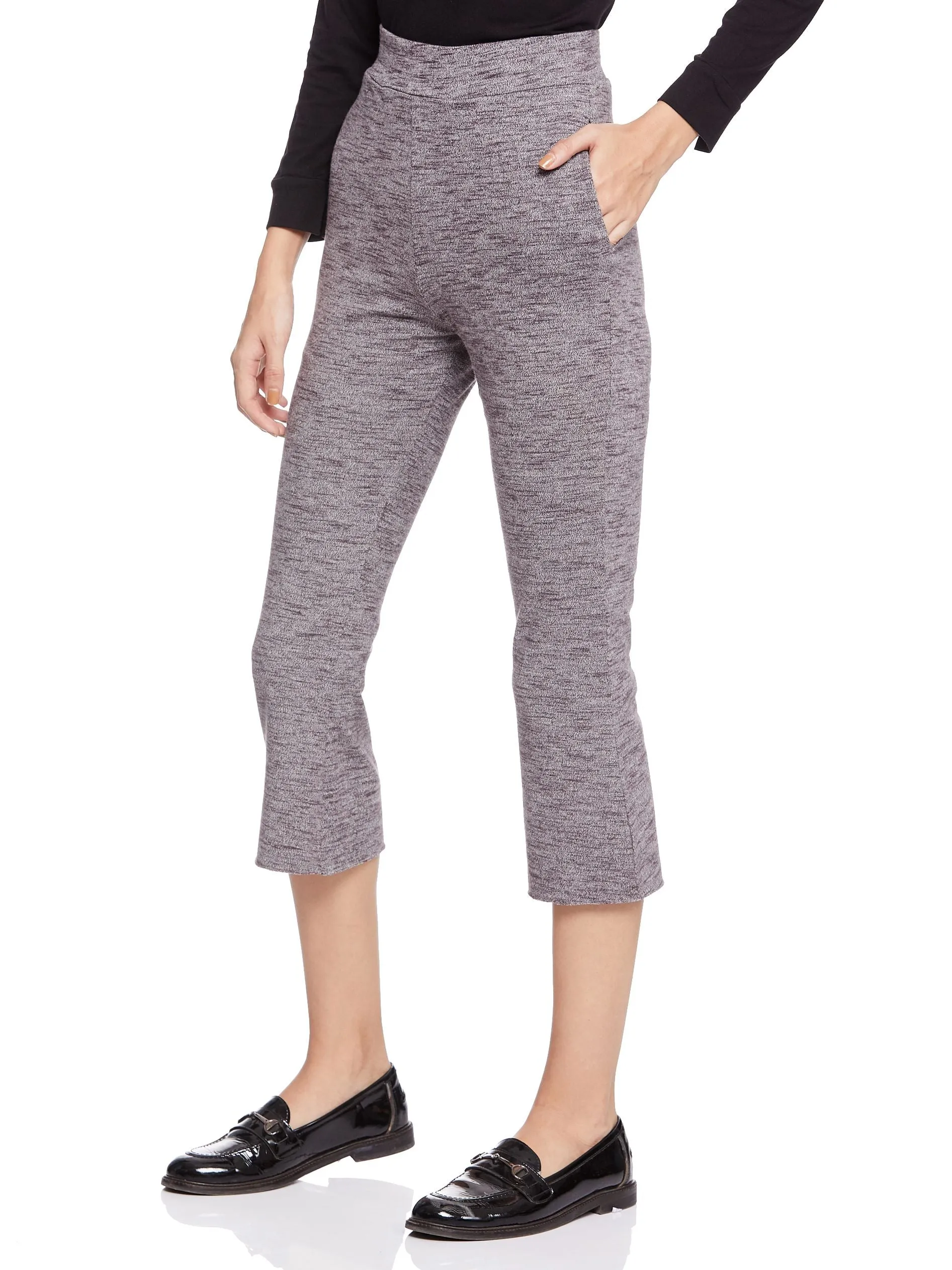 Cropped Length with Raw Edge Bottom (Rum Raisin)
