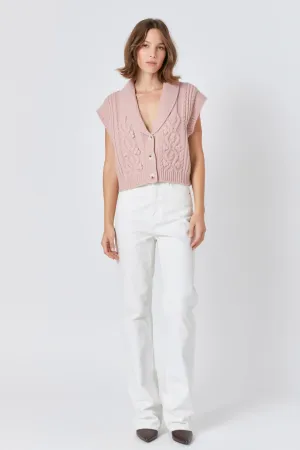 Cropped Sweater Vest