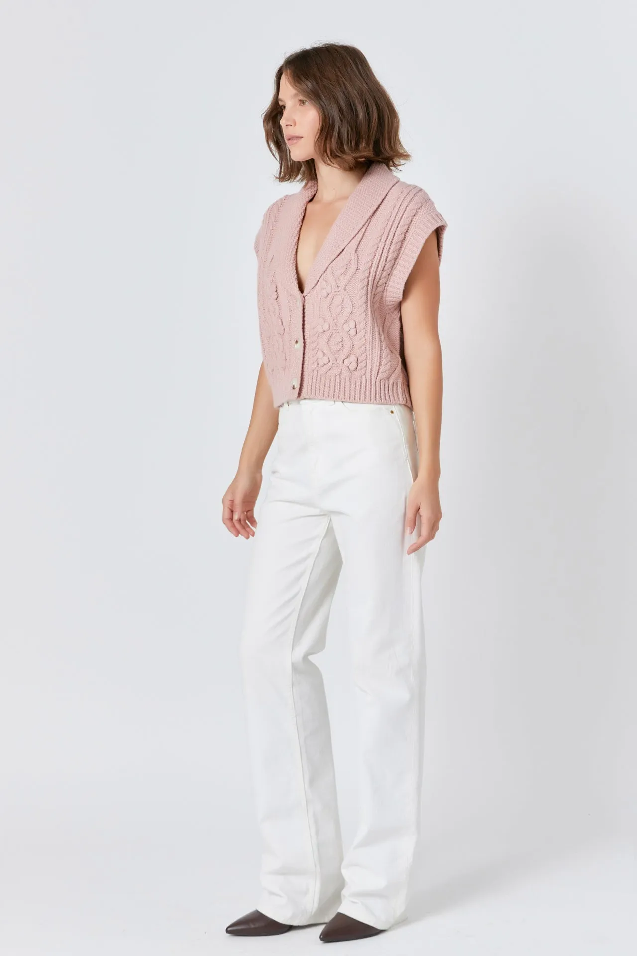 Cropped Sweater Vest