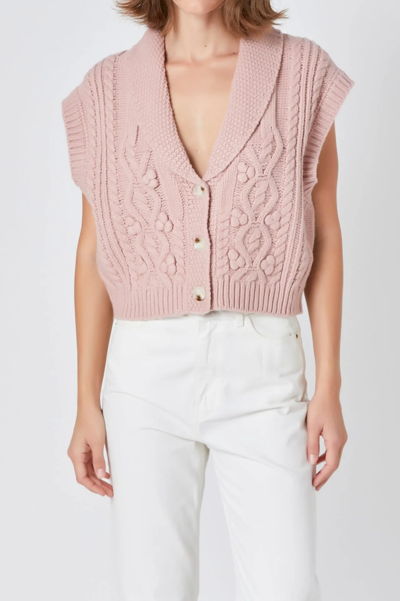 Cropped Sweater Vest