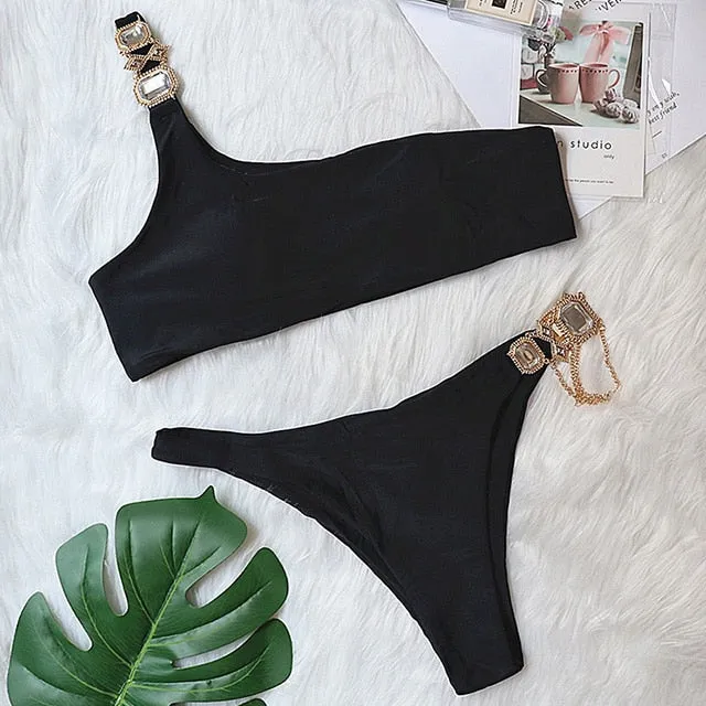 Crystal Diamond Bikini Swimwear