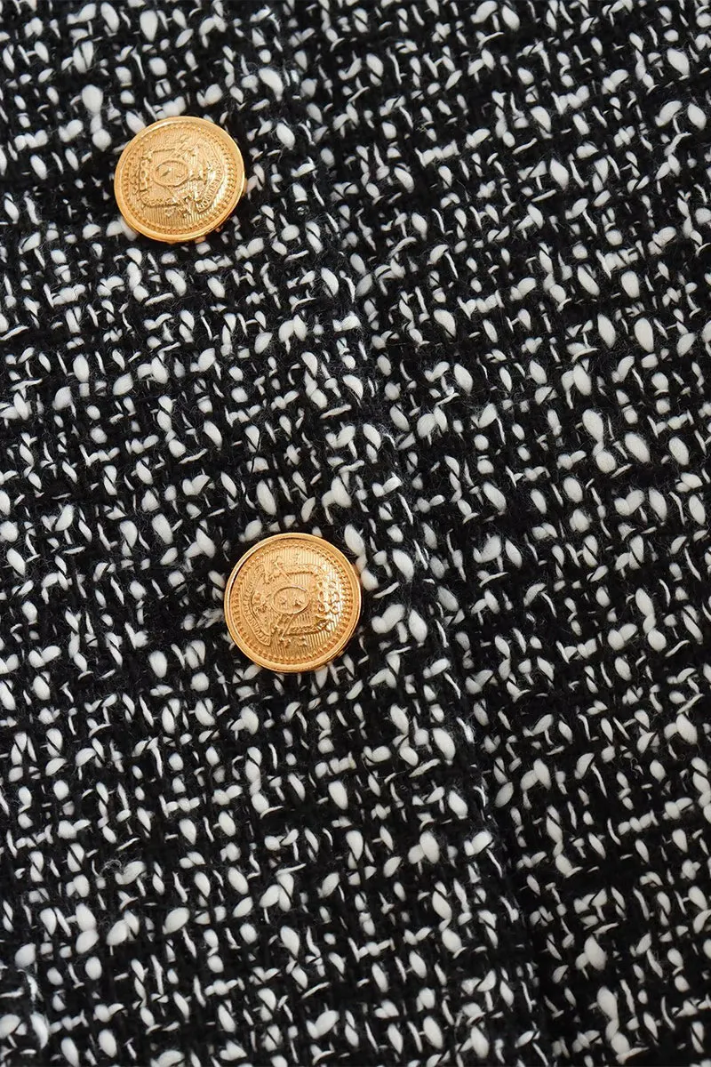 CS3379 Round Neck Elegant Jacket Outerwear