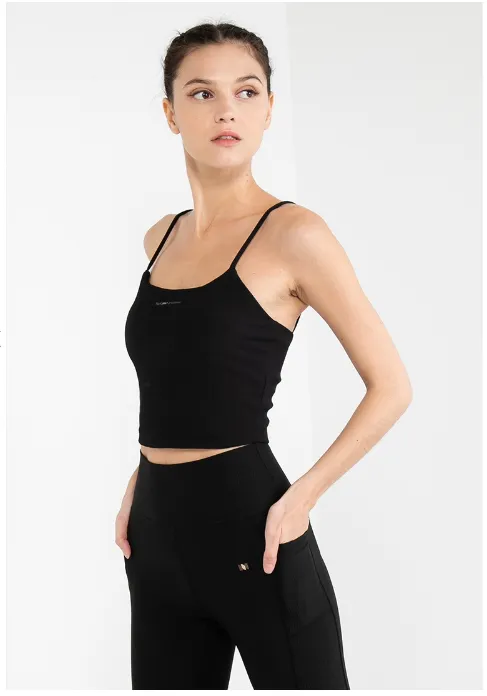 Daphne Women Crop Tank (Black)