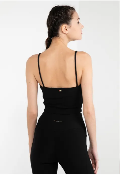 Daphne Women Crop Tank (Black)