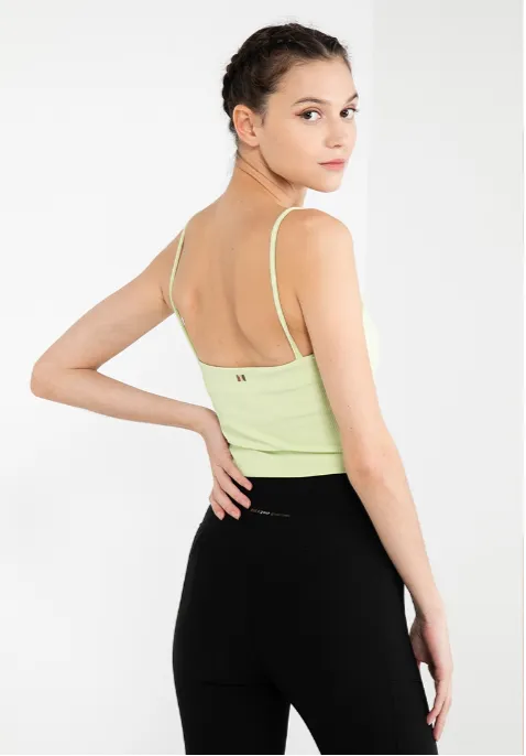 Daphne Women Crop Tank (Light Green)