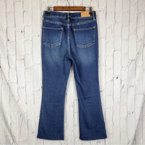 Dear John Jeanne kick flare high rise dark wash denim jeans