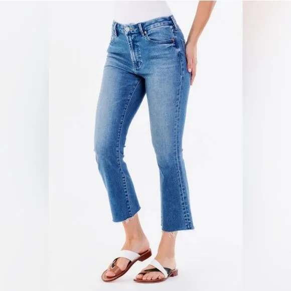 Dear John Jeanne kick flare high rise dark wash denim jeans