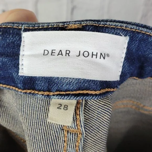 Dear John Jeanne kick flare high rise dark wash denim jeans
