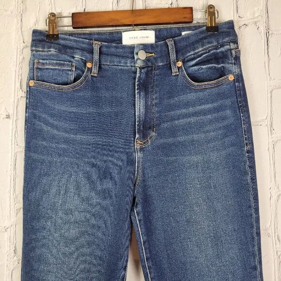Dear John Jeanne kick flare high rise dark wash denim jeans