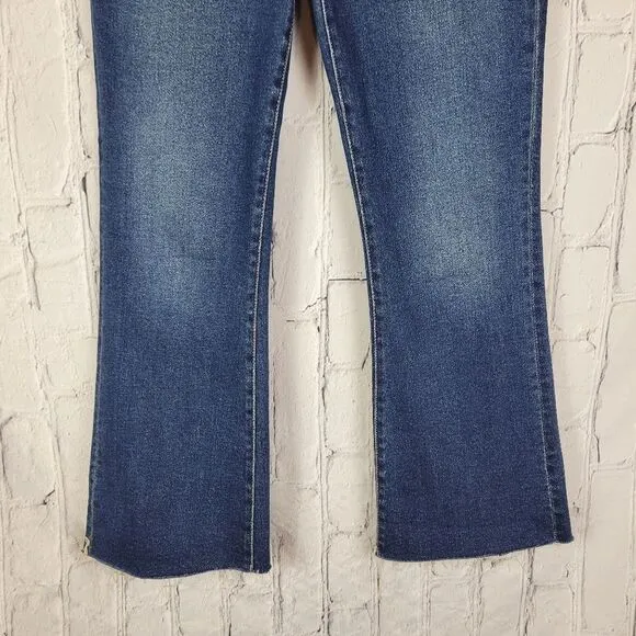 Dear John Jeanne kick flare high rise dark wash denim jeans