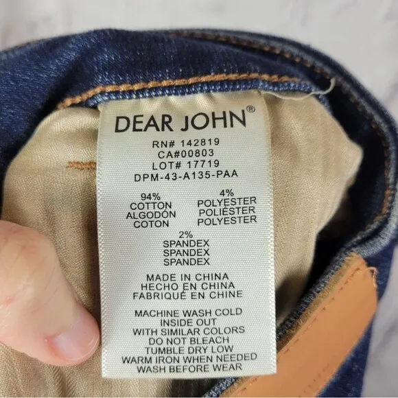 Dear John Jeanne kick flare high rise dark wash denim jeans