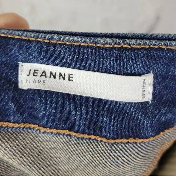 Dear John Jeanne kick flare high rise dark wash denim jeans