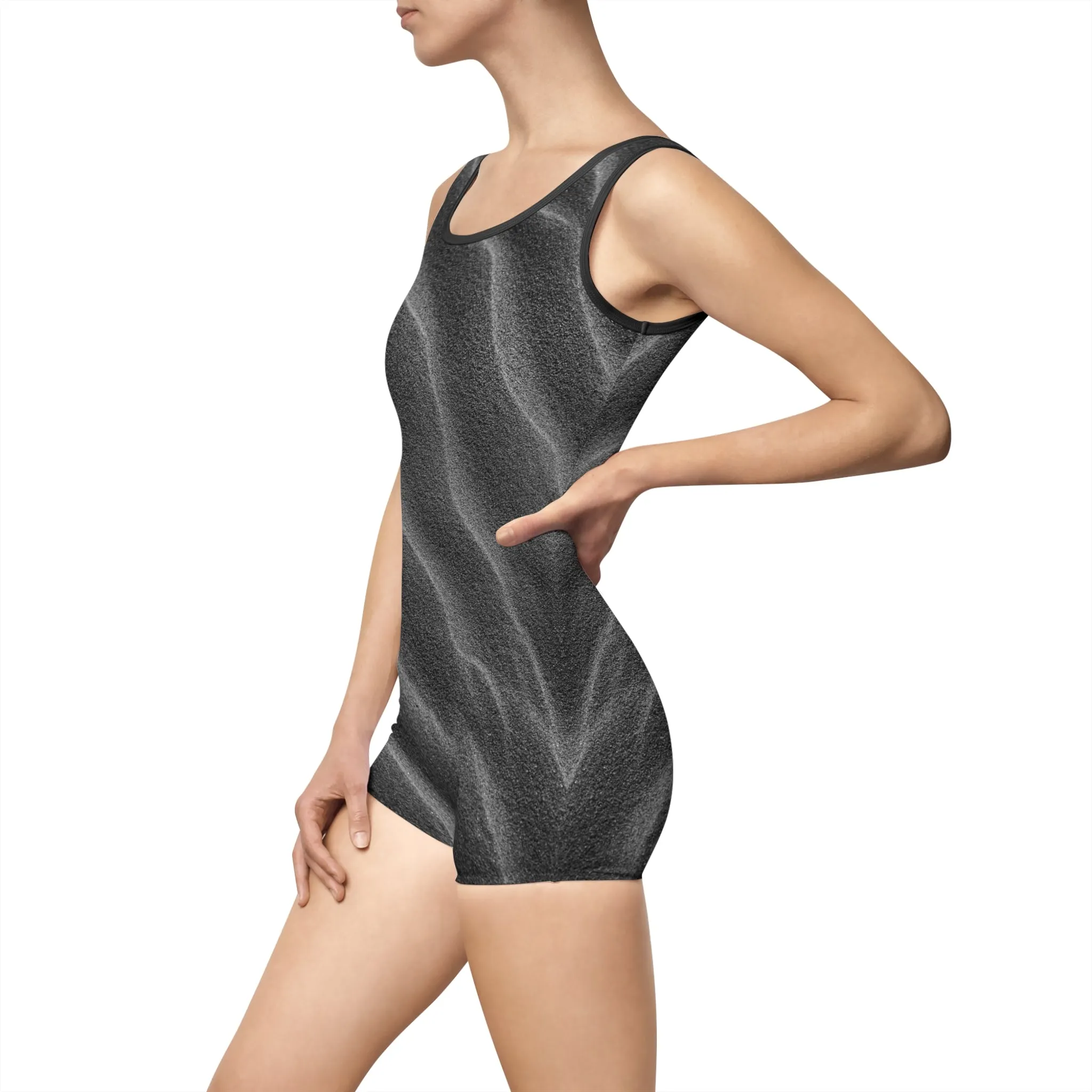 Desert Adventure Women's Swimwear, Sand Dune-Themed Bathing Suit, Stylish Sand Dune Swimsuit, Unique Desert Art Swimsuit