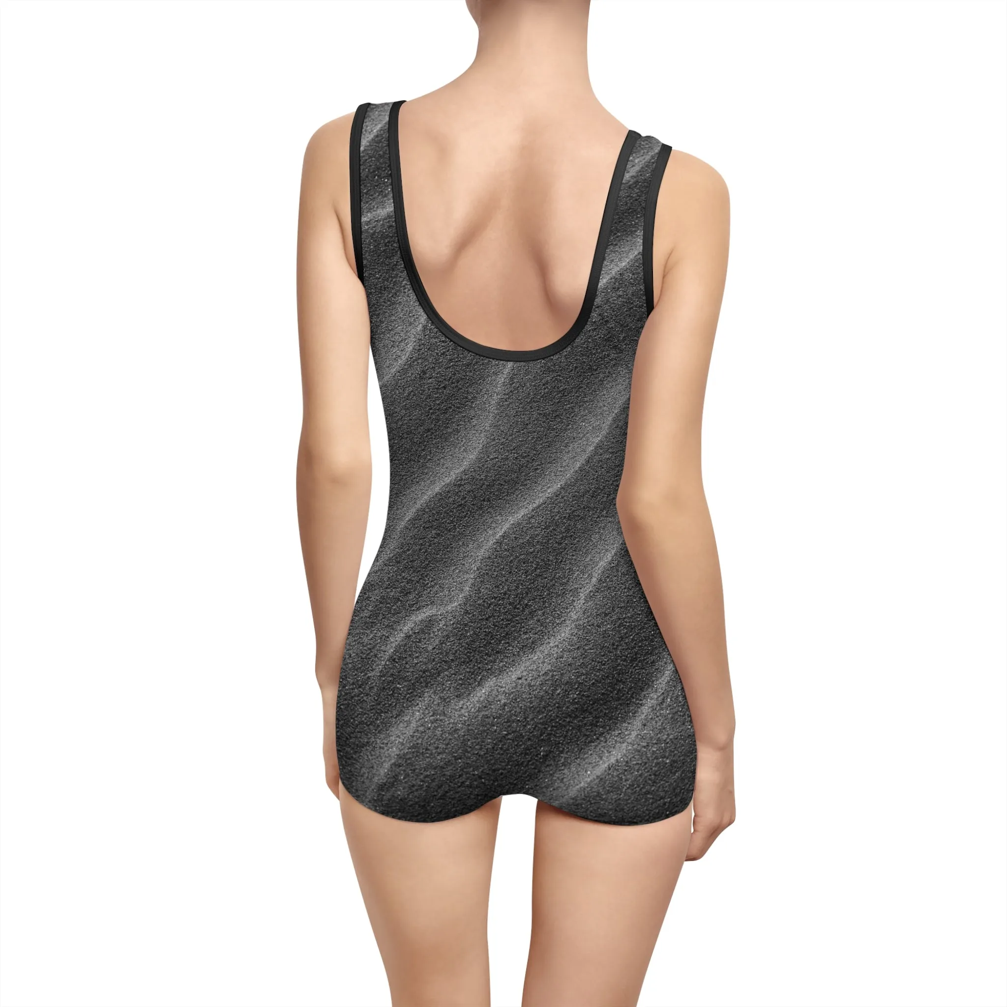 Desert Adventure Women's Swimwear, Sand Dune-Themed Bathing Suit, Stylish Sand Dune Swimsuit, Unique Desert Art Swimsuit