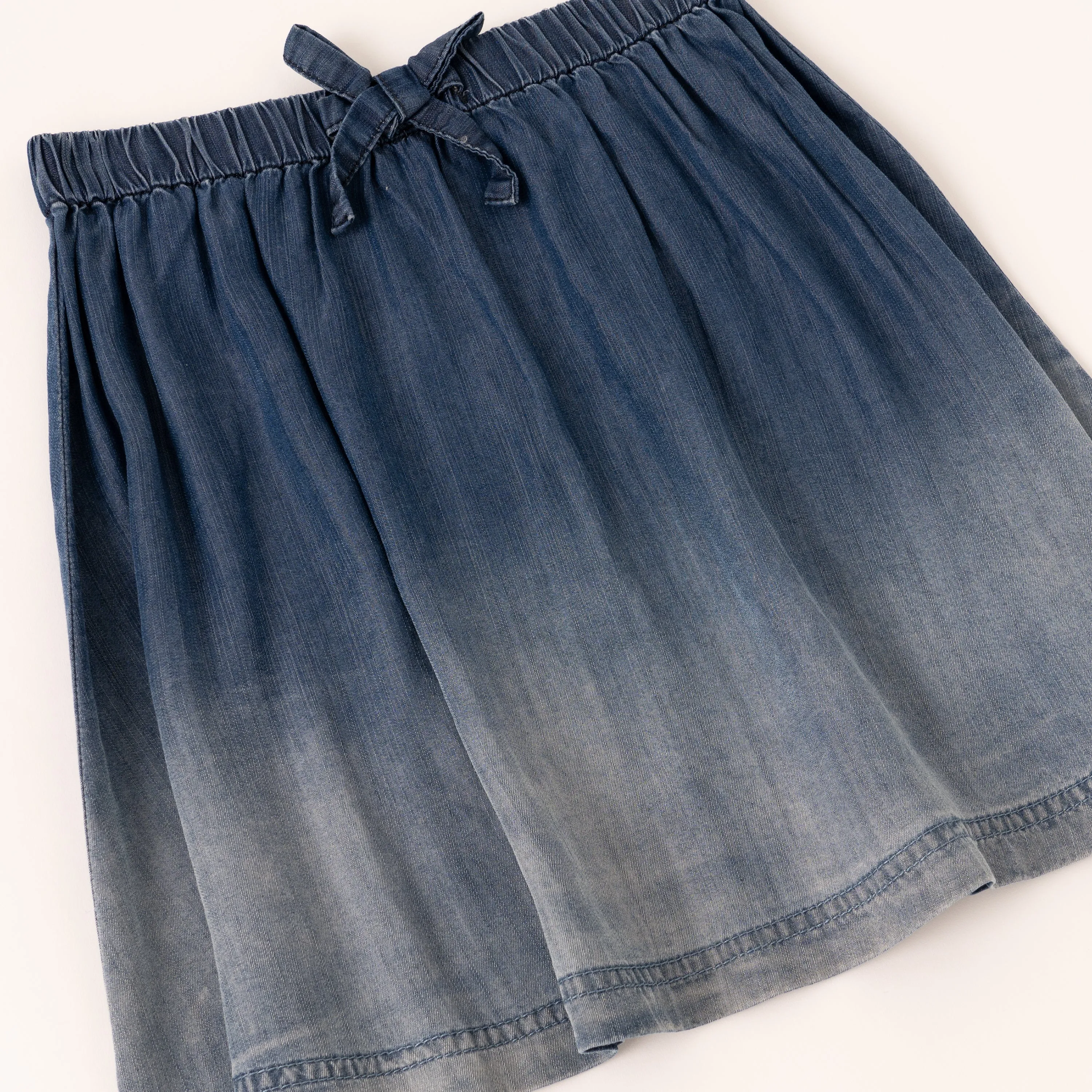 Dip Dyed Denim Skirt