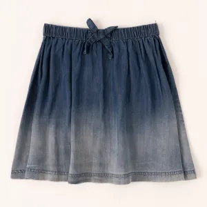 Dip Dyed Denim Skirt