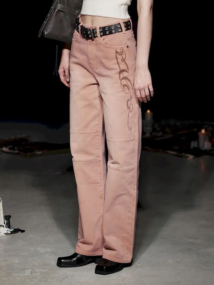 Dirty Casual Pink Jeans