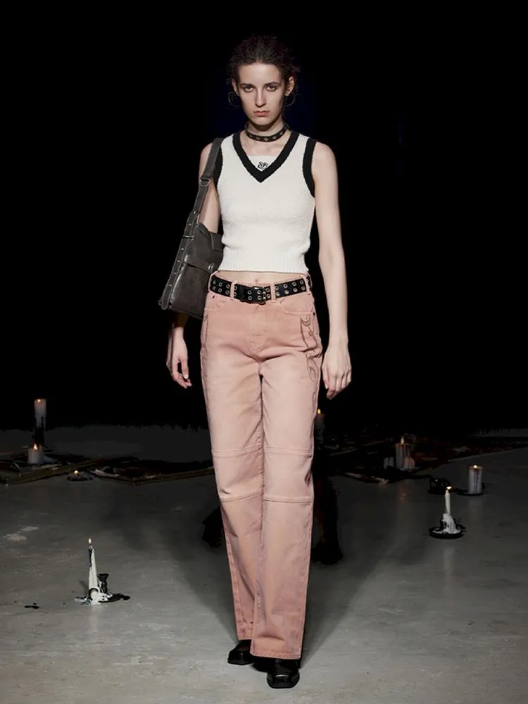 Dirty Casual Pink Jeans