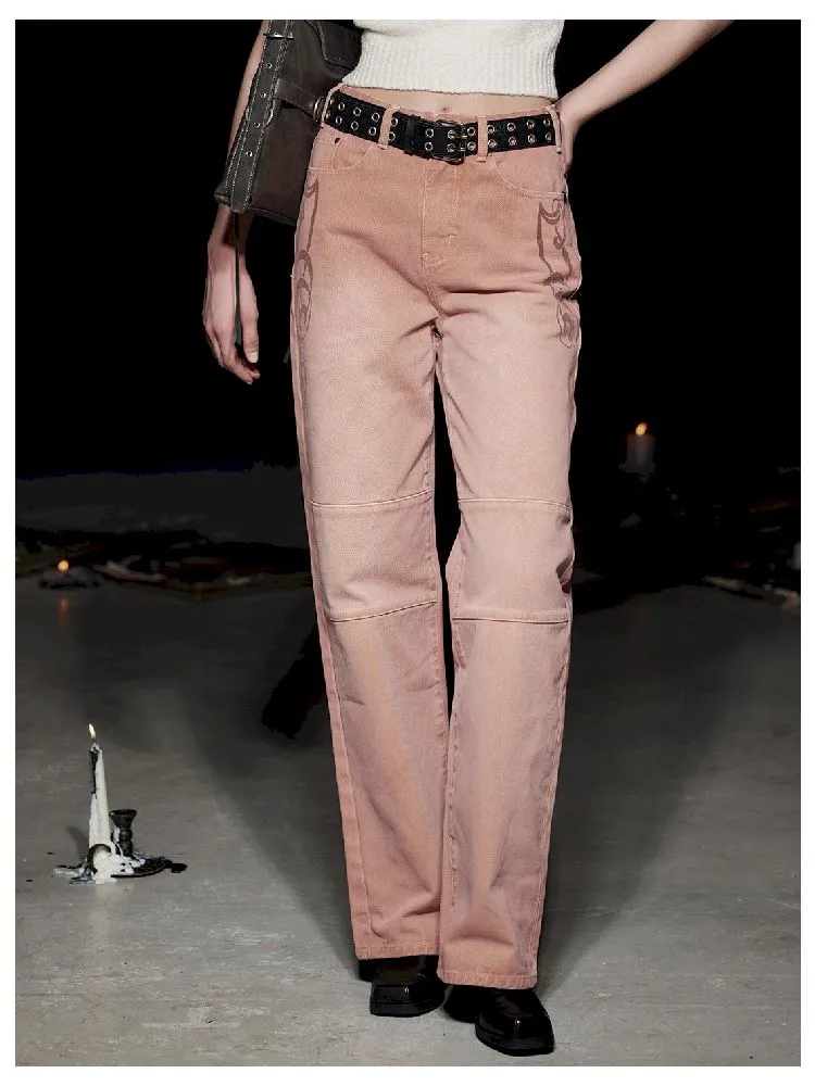 Dirty Casual Pink Jeans