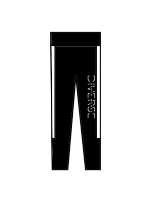 DIVERSE DANCEWORKS - BLACK & WHITE TRACKSUIT BOTTOMS