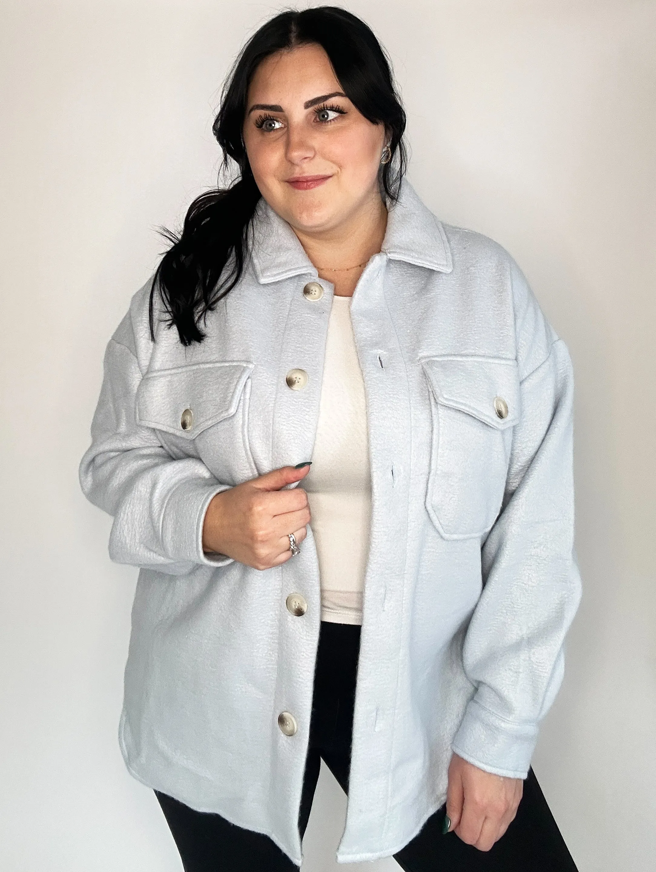 Dusty Blue Button Down
