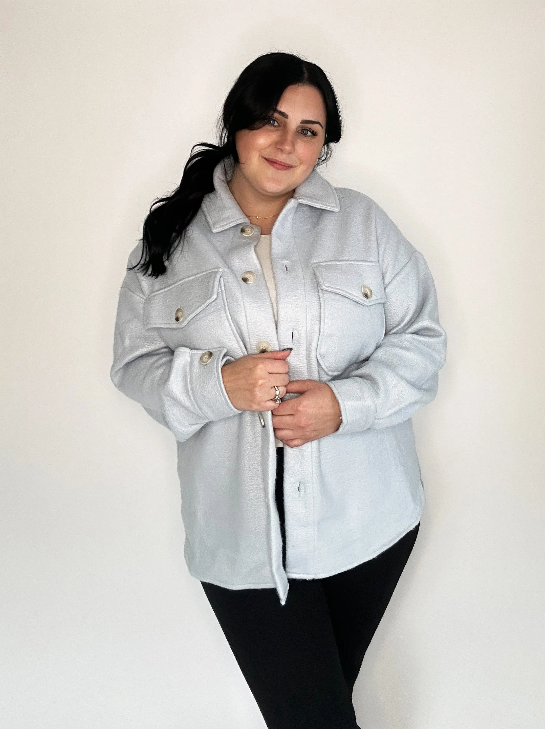 Dusty Blue Button Down
