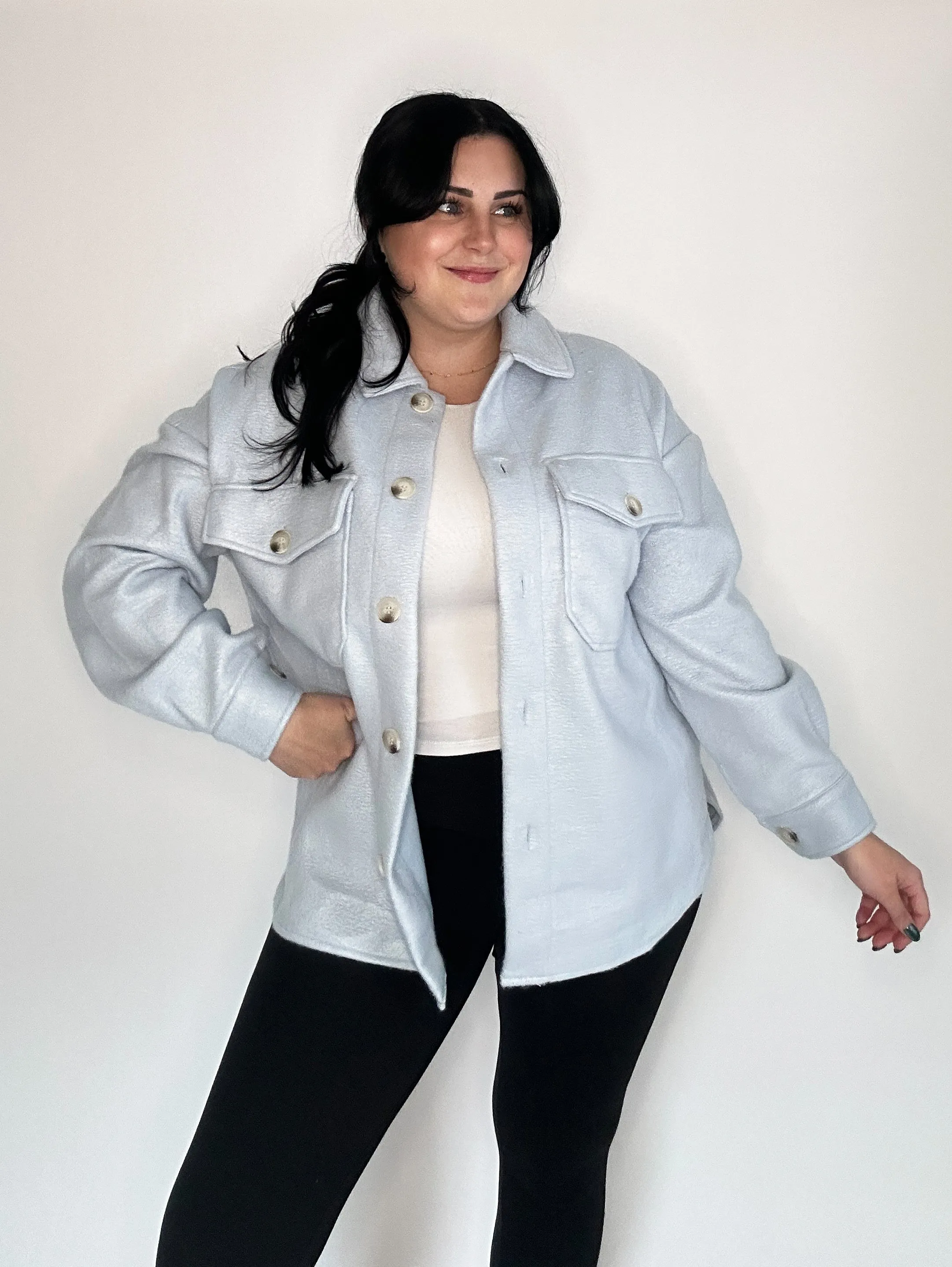 Dusty Blue Button Down