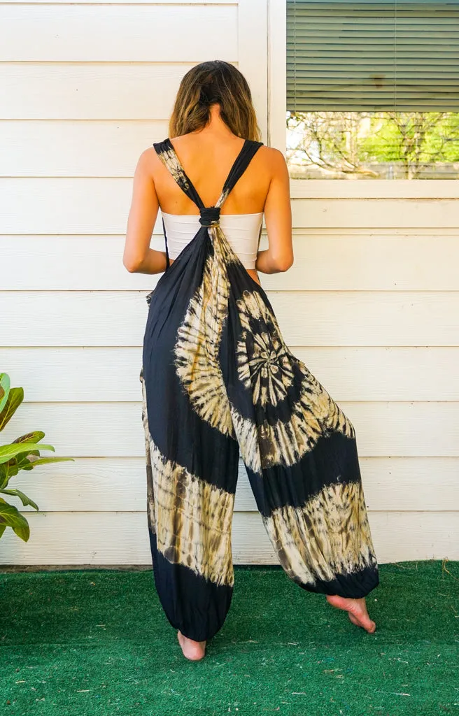 Earth & Moon Racerback Dungarees Jumpsuit Romper