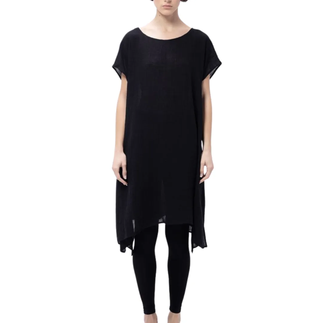 Edit Linen Tunic Black - Igor