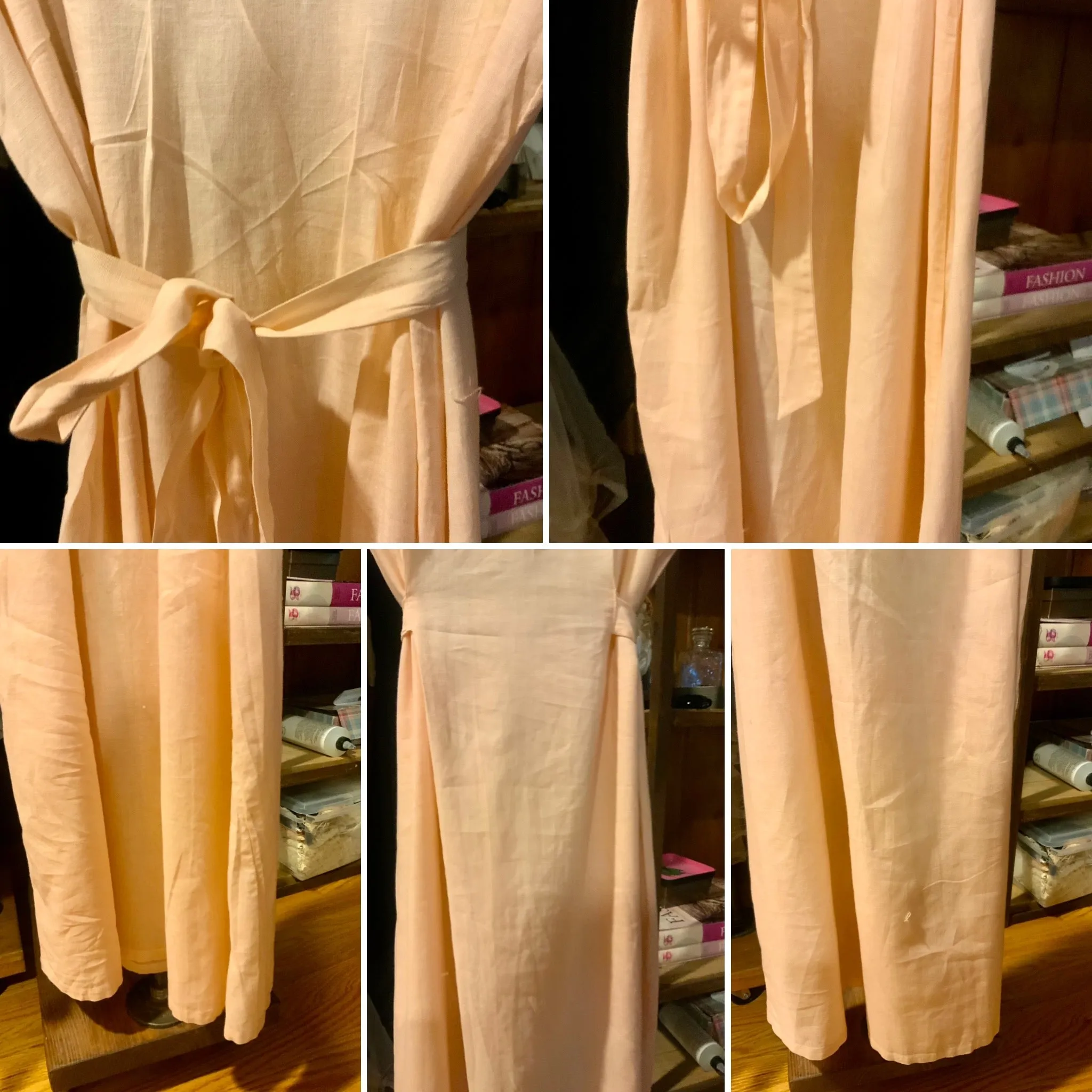 Edwardian Cotton Pink Nightgown - 1910