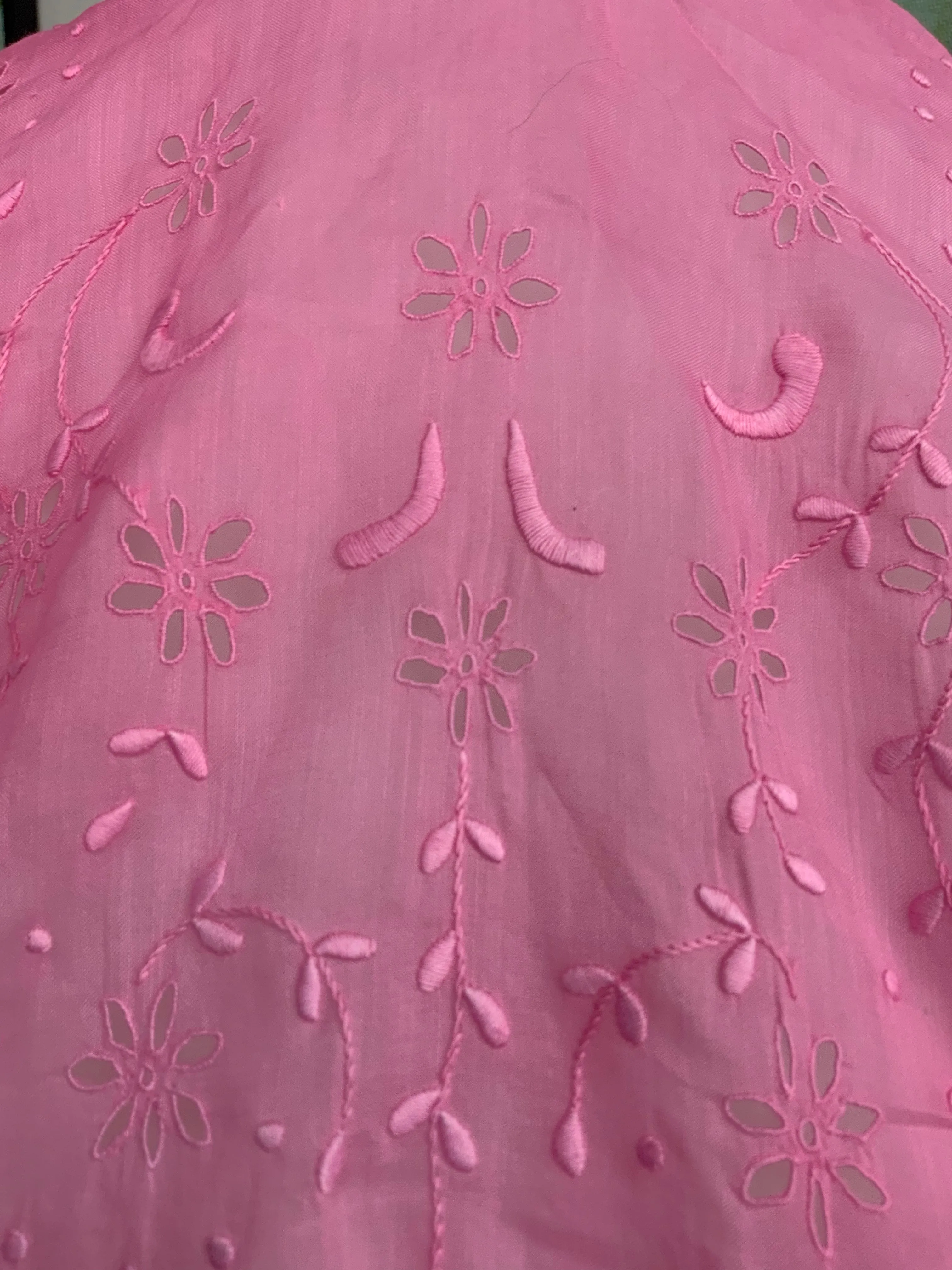Edwardian Embroidered Blouse Hand Dyed - 1900