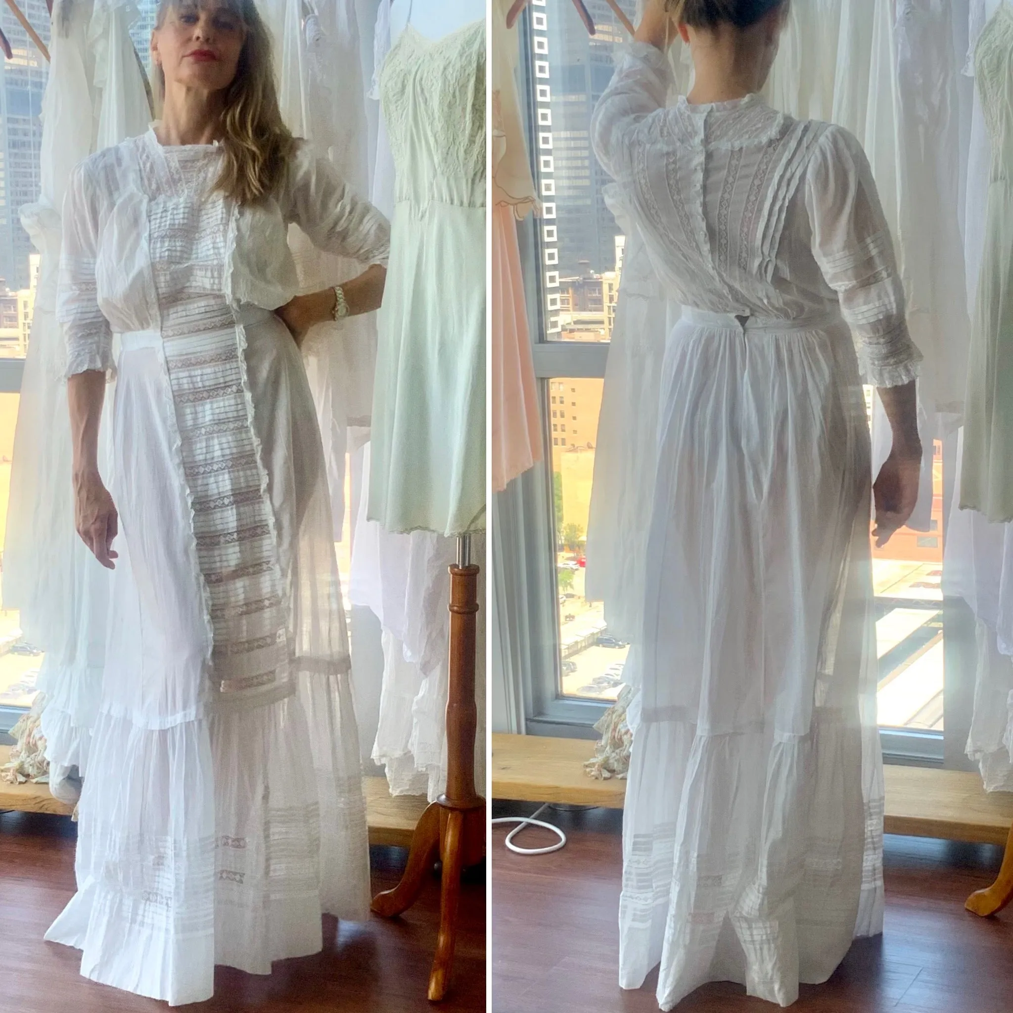 Edwardian Lawn Dress - 1919 - Bridal